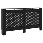 vidaXL Mască pentru calorifer, negru, 152 x 19 x 81,5 cm, MDF vidaXL Mască pentru calorifer, negru, 152 x 19 x 81,5 cm, MDF