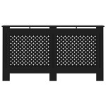 vidaXL Mască pentru calorifer, negru, 152 x 19 x 81,5 cm, MDF vidaXL Mască pentru calorifer, negru, 152 x 19 x 81,5 cm, MDF