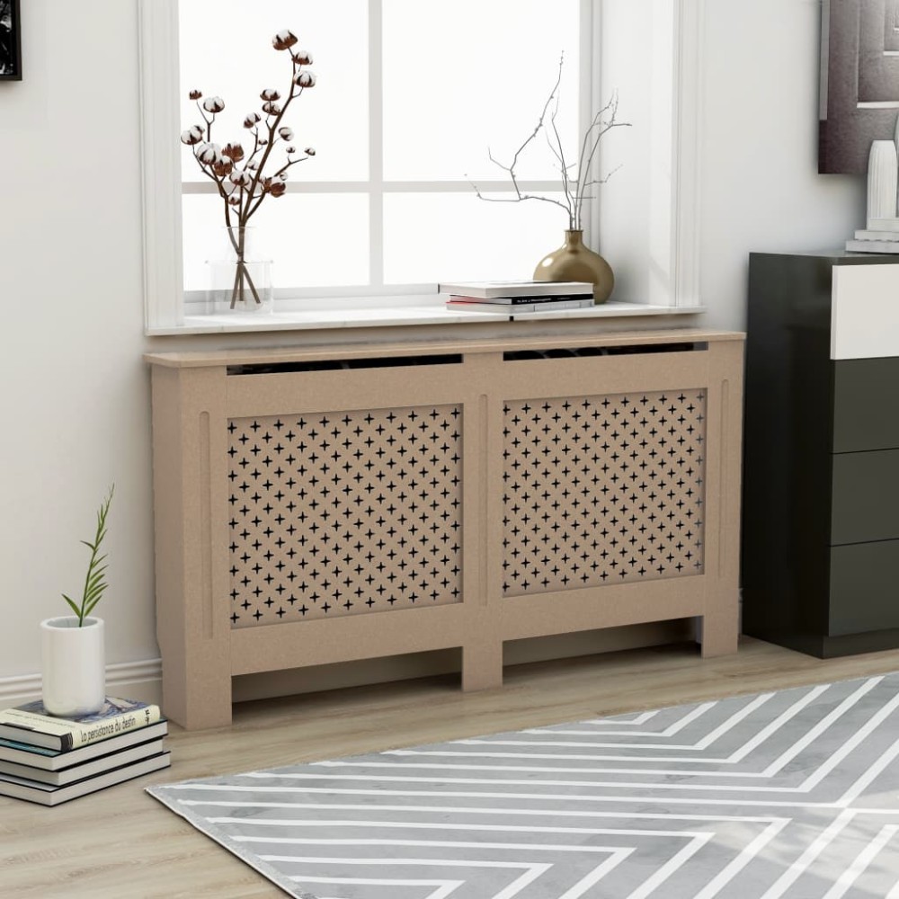 vidaXL Mască pentru calorifer, 152x19x81,5 cm, MDF