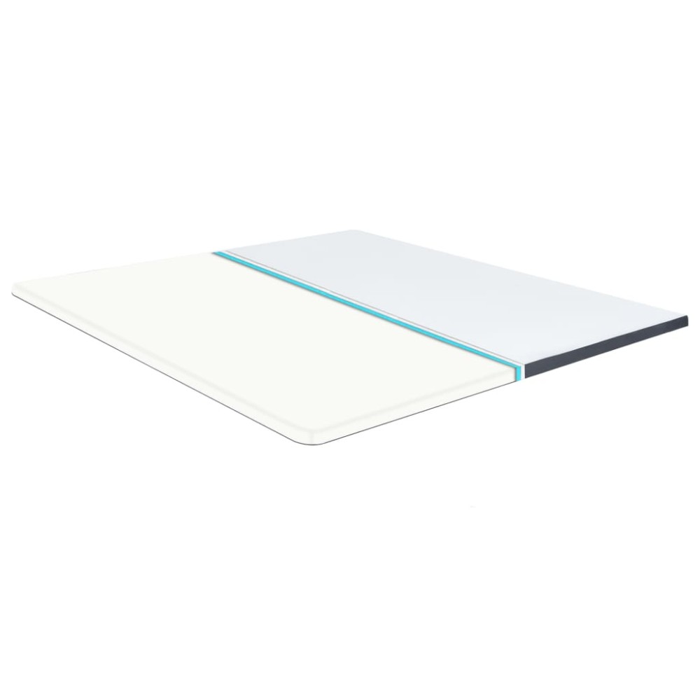 vidaXL Topper saltea de pat cu somieră, 200x180x5 cm moale mediu
