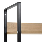 vidaXL Etajeră cărți 3 rafturi, stejar, 60x27,6x90,5 cm lemn prelucrat