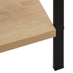 vidaXL Etajeră cărți 3 rafturi, stejar, 60x27,6x90,5 cm lemn prelucrat