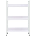 vidaXL Etajeră cărți 3 rafturi, alb, 60x27,6x90,5 cm, lemn prelucrat