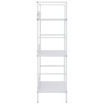 vidaXL Etajeră cărți 3 rafturi, alb, 60x27,6x90,5 cm, lemn prelucrat