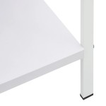 vidaXL Etajeră cărți 3 rafturi, alb, 60x27,6x90,5 cm, lemn prelucrat