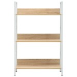 vidaXL Etajeră cărți 3 rafturi, stejar, 60x27,6x90,5 cm lemn prelucrat