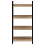 vidaXL Etajeră cărți 3 rafturi, stejar,60x27,6x124,5 cm lemn prelucrat