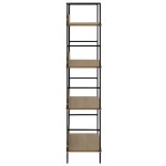 vidaXL Etajeră cărți 3 rafturi, stejar,60x27,6x124,5 cm lemn prelucrat
