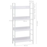 vidaXL Etajeră cărți 3 rafturi, stejar,60x27,6x124,5 cm lemn prelucrat