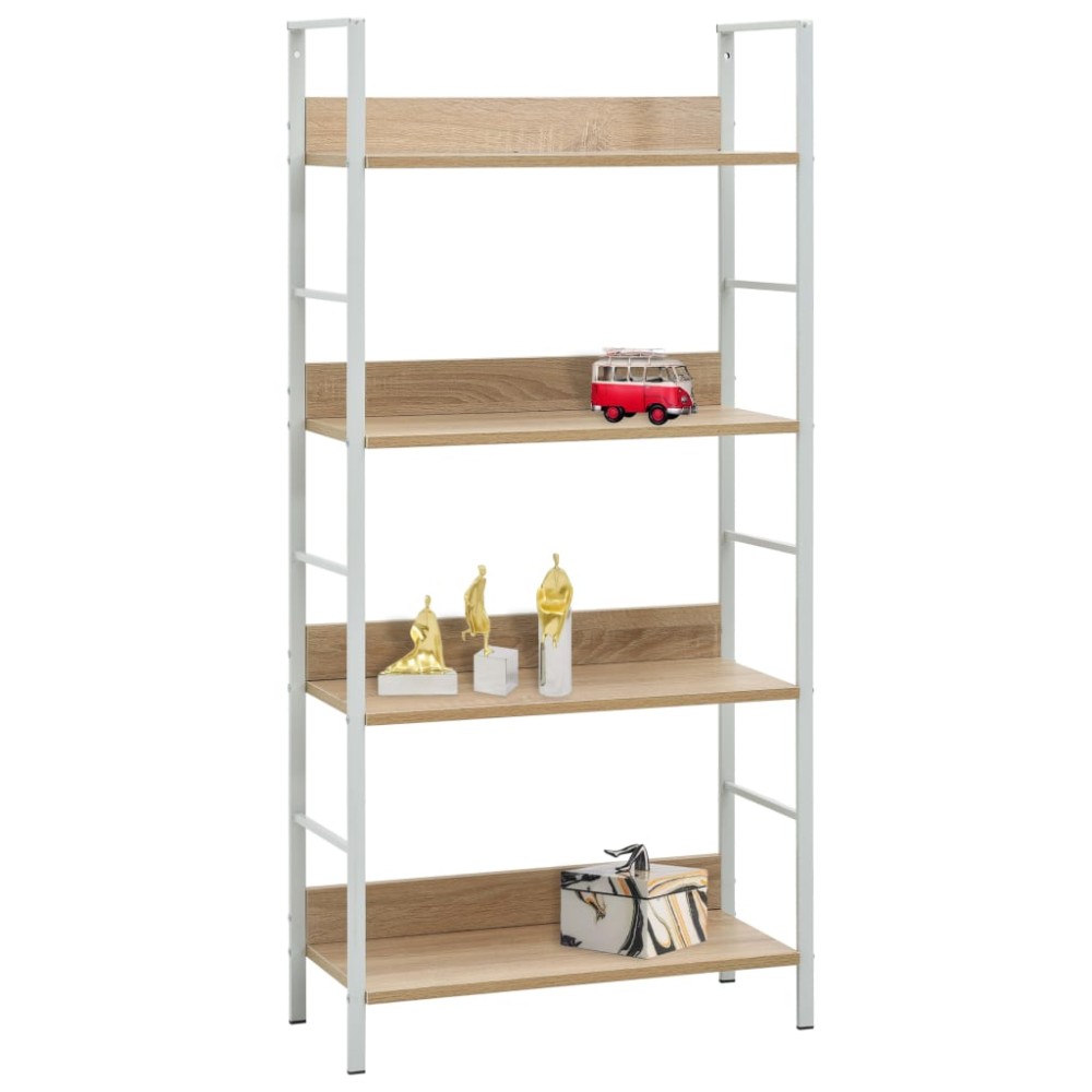 vidaXL Etajeră cărți 4 rafturi, stejar, 60x27,6x124,5cm lemn prelucrat