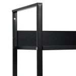 vidaXL Etajeră cărți 5 rafturi, negru, 60x27,6x158,5 cm lemn prelucrat vidaXL Etajeră cărți 5 rafturi, negru, 60x27,6x158,5 cm lemn prelucrat
