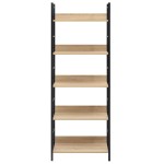 vidaXL Etajeră cărți 5 rafturi, stejar 60x27,6x158,5 cm lemn prelucrat vidaXL Etajeră cărți 5 rafturi, stejar 60x27,6x158,5 cm lemn prelucrat