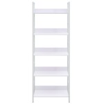 vidaXL Etajeră cărți 5 rafturi, alb, 60x27,6x158,5 cm, lemn prelucrat vidaXL Etajeră cărți 5 rafturi, alb, 60x27,6x158,5 cm, lemn prelucrat