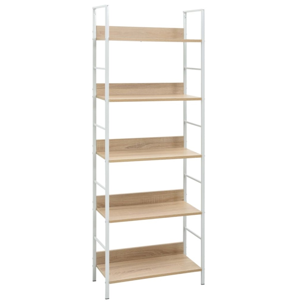 vidaXL Etajeră cărți 5 rafturi, stejar, 60x27,6x158,5cm lemn prelucrat