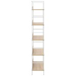 vidaXL Etajeră cărți 5 rafturi, stejar, 60x27,6x158,5cm lemn prelucrat vidaXL Etajeră cărți 5 rafturi, stejar, 60x27,6x158,5cm lemn prelucrat