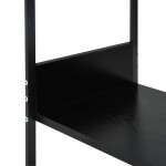 vidaXL Bibliotecă mică, negru, 33,5 x 39,6 x 79,7 cm, lemn prelucrat