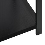 vidaXL Bibliotecă mică, negru, 33,5 x 39,6 x 79,7 cm, lemn prelucrat