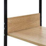 vidaXL Bibliotecă mică negru/stejar, 33,5x39,6x79,7 cm, lemn prelucrat