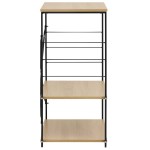vidaXL Dulap microunde, negru/stejar 60x39,6x79,5 cm lemn prelucrat vidaXL Dulap microunde, negru/stejar 60x39,6x79,5 cm lemn prelucrat