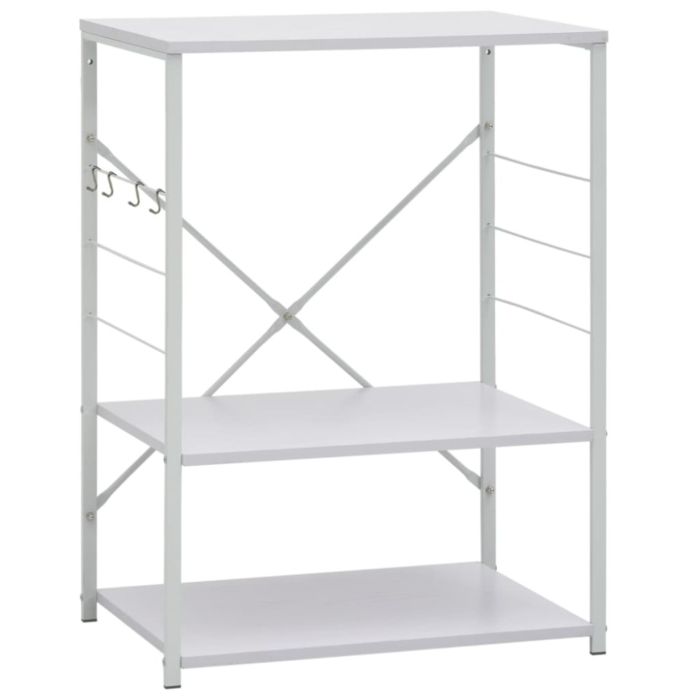 vidaXL Dulap cuptor microunde, alb, 60 x 39,6 x 79,5 cm, PAL