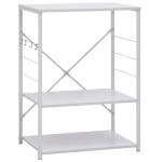 vidaXL Dulap cuptor microunde, alb, 60 x 39,6 x 79,5 cm, PAL vidaXL Dulap cuptor microunde, alb, 60 x 39,6 x 79,5 cm, PAL