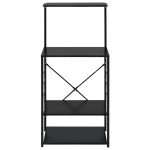 vidaXL Dulap cuptor microunde, negru, 60x39,6x123 cm, lemn prelucrat vidaXL Dulap cuptor microunde, negru, 60x39,6x123 cm, lemn prelucrat