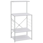 vidaXL Dulap cuptor microunde, alb, 60x39,6x123 cm, lemn prelucrat vidaXL Dulap cuptor microunde, alb, 60x39,6x123 cm, lemn prelucrat