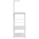 vidaXL Dulap cuptor microunde, alb, 60x39,6x123 cm, lemn prelucrat vidaXL Dulap cuptor microunde, alb, 60x39,6x123 cm, lemn prelucrat