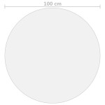vidaXL Folie de protecție masă, mat, Ø 100 cm, PVC, 2 mm vidaXL Folie de protecție masă, mat, Ø 100 cm, PVC, 2 mm