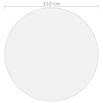 vidaXL Folie de protecție masă, transparent, Ø 110 cm, PVC, 2 mm vidaXL Folie de protecție masă, transparent, Ø 110 cm, PVC, 2 mm