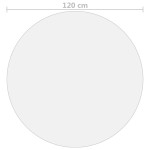 vidaXL Folie de protecție masă, transparent, Ø 120 cm, PVC, 2 mm vidaXL Folie de protecție masă, transparent, Ø 120 cm, PVC, 2 mm