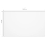 vidaXL Folie de protecție masă, transparent, 100 x 60 cm, PVC, 2 mm vidaXL Folie de protecție masă, transparent, 100 x 60 cm, PVC, 2 mm