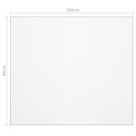 vidaXL Folie de protecție masă, transparent, 100 x 90 cm, PVC, 2 mm vidaXL Folie de protecție masă, transparent, 100 x 90 cm, PVC, 2 mm