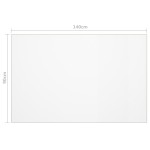 vidaXL Folie de protecție masă, mat, 140 x 90 cm, PVC, 2 mm vidaXL Folie de protecție masă, mat, 140 x 90 cm, PVC, 2 mm