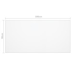 vidaXL Folie de protecție masă, transparent, 180 x 90 cm, PVC, 2 mm vidaXL Folie de protecție masă, transparent, 180 x 90 cm, PVC, 2 mm