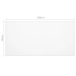 vidaXL Folie de protecție masă, mat, 180 x 90 cm, PVC, 2 mm vidaXL Folie de protecție masă, mat, 180 x 90 cm, PVC, 2 mm