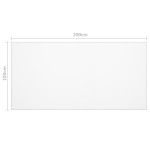 vidaXL Folie de protecție masă, transparent, 200 x 100 cm, PVC, 2 mm vidaXL Folie de protecție masă, transparent, 200 x 100 cm, PVC, 2 mm