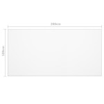 vidaXL Folie de protecție masă, mat, 200 x 100 cm, PVC, 2 mm vidaXL Folie de protecție masă, mat, 200 x 100 cm, PVC, 2 mm