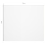 vidaXL Folie de protecție masă, transparent, 70 x 70 cm, PVC, 2 mm vidaXL Folie de protecție masă, transparent, 70 x 70 cm, PVC, 2 mm