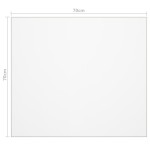 vidaXL Folie de protecție masă, mat, 70 x 70 cm, PVC, 2 mm vidaXL Folie de protecție masă, mat, 70 x 70 cm, PVC, 2 mm