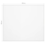vidaXL Folie de protecție masă, mat, 80 x 80 cm, PVC, 2 mm vidaXL Folie de protecție masă, mat, 80 x 80 cm, PVC, 2 mm