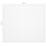 vidaXL Folie de protecție masă, mat, 90 x 90 cm, PVC, 2 mm vidaXL Folie de protecție masă, mat, 90 x 90 cm, PVC, 2 mm