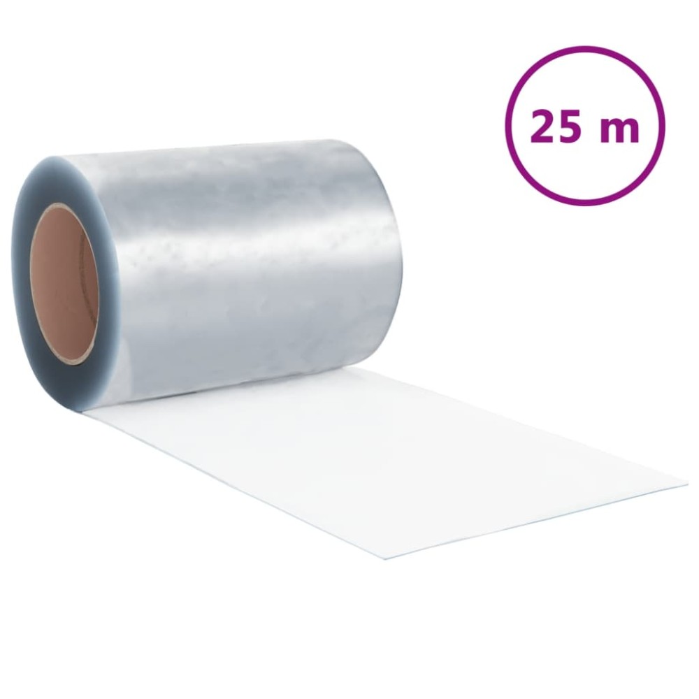vidaXL Rolă de perdea din benzi, 3 mm x 300 mm, PVC, 25 m