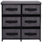 vidaXL Dulap depozitare cu 6 sertare, gri, 55x29x55 cm, oțel vidaXL Dulap depozitare cu 6 sertare, gri, 55x29x55 cm, oțel