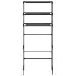 vidaXL Etajeră peste mașina de spălat cu 3 polițe negru 69x28x169 cm vidaXL Etajeră peste mașina de spălat cu 3 polițe negru 69x28x169 cm