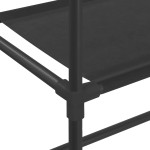 vidaXL Etajeră peste mașina de spălat cu 3 polițe negru 69x28x169 cm vidaXL Etajeră peste mașina de spălat cu 3 polițe negru 69x28x169 cm