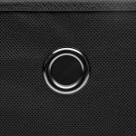 vidaXL Cutii depozitare cu capace, 10 buc. negru, 32x32x32 cm, textil