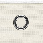 vidaXL Cutii depozitare, 10 buc., alb, 32x32x32 cm, textil vidaXL Cutii depozitare, 10 buc., alb, 32x32x32 cm, textil