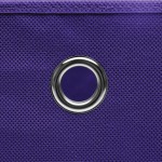 vidaXL Cutii depozitare cu capace 10 buc. violet, 32x32x32 cm, textil vidaXL Cutii depozitare cu capace 10 buc. violet, 32x32x32 cm, textil