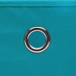 vidaXL Cutii de depozitare, 10 buc., bleu, 32x32x32 cm, textil vidaXL Cutii de depozitare, 10 buc., bleu, 32x32x32 cm, textil